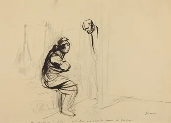 På fredskongressen, ca. 1919 (blæk)