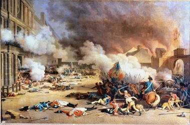Taget fra Palais des Tuileries, karrusellens gårdhave, 10. august