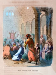 Universel bøn for oversvømmelsen af Nilen, Egypten, c1847