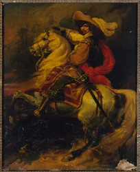 Fransk: Rytterportræt af Josias, greve af Rantzau (1609-1650), marskal af Frankrig