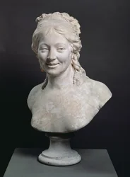 Portrætbuste af Madame Houdon, kunstnerens hustru, 1786 (gips)