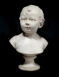 Sabine Houdon i en alder af ti måneder Buste i gips af Jean Antoine Houdon (1741-1828) 1788 Paris, Musee du Louvre