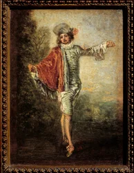 Den ligeglade. Omkring 1717. 0,25 x 0,19 m. Louvre-museet, Paris