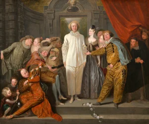 De italienske komikere, sandsynligvis 1720.
