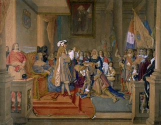 Marskal Berwick modtog fra kong Philip V af Spanien Order of the Golden Fleece, 1864.