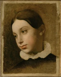 Portræt af Isaure Leblanc, datter af malerens venner M. og Mme. Leblanc fra Firenze