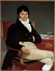 Portræt af Philibert Riviere (1766-1816) begæringsmester ved kongens råd i 1815 Maleri af Jean Auguste Dominique Ingres (1780-1867) 1804 søn. 1,16 x 0,89 m