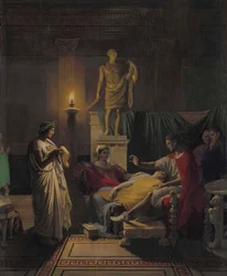 Virgil læser fra Æneiden, 1864.