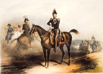 Rytterportræt af Leopold I (1790-1865) konge af Belgien