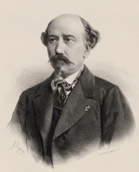 Portræt af komponisten Aimé Maillart 1817-1871.
