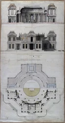Pavillon Water palace Chateau dEau i Strelna, 1717