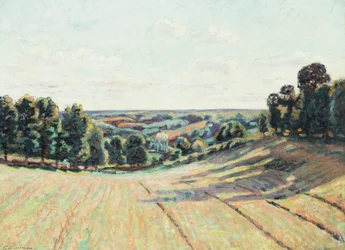 Bakket landskab i La Creuse, ca. 1900