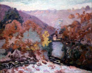 Landskab ved La Creuse, Bretagne, ca. 1910 (olie på lærred)