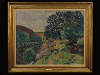 Flodlandskab, ca. 1910