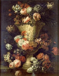 Tulipaner, pæoner og andre blomster