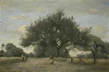 Æbletræer på en mark, c.1865?-70