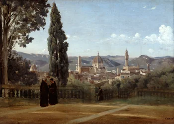 Firenze, Udsigt fra Boboli-haven, 1835-1840