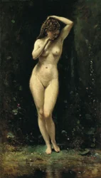 Fransk:  Le Bain de Diane (La Fontaine) Diana bader (Fontænen)