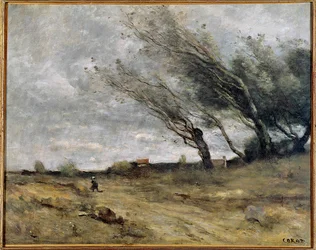 Gale maleri af Camille Corot (1796-1875) 1870 søn. 0,47 X 0,58 m Reims. Museum for Skønne Kunster