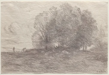 Gruppe af træer, 1858.