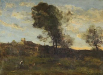 Last Sun Rays, ca. 1870 (olie på lærred)