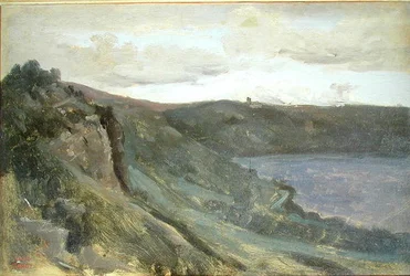 The Banks of the Tiber, Surrounded by Hills, ca. 1825-27 (olie på lærred)