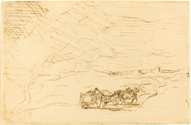 Vogn på vej til byen Le Chariot allant a la ville, 1860.