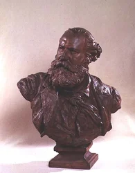 Buste af Charles Gounod (1818-93) ca. 1874 (bronze)
