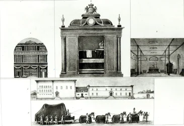 Leopolds gravoptog og monument for kejser Leopold, fra "Voyage Pittoresque et Historique au Bresil",