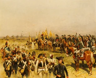 Napoleon kommanderer en udsigt over fangerne, 1883