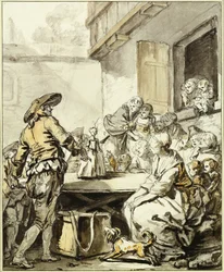Savoyard med en dansende dukke