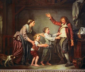 The Return of the Drunkard (olie på lærred)