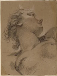 Tilskrives Jean-Baptiste Deshays - Hoved og overkrop af Diana, x1983-3