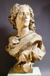 Noel Nicolas Coypel, af Jean Baptiste Lemoyne (1704-1778), terracotta buste