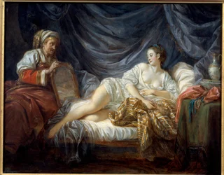 La Sultane-maleri af Jean Baptiste Leprince (1734-1781) 1772 Metz, Museum of Fine Arts