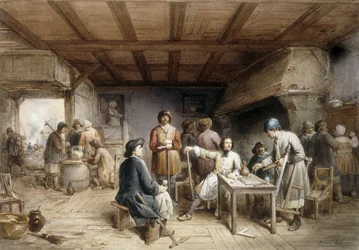 Skibsbyggere tager en pause, 1846
