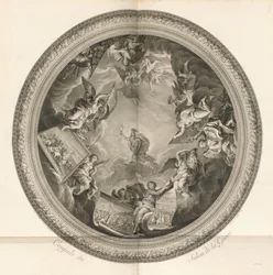 Kupolen af ​​Salon de la Guerre (Krigssalonens kupol) [pl. 35]