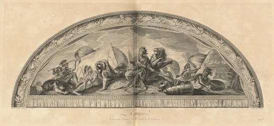 Spanien Ophænger af Salon de la Guerre foran Galleriet (Spanien, Center for Krigssalonen overfor Galleriet) [pl. 38]