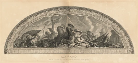 Holland, Center for Krigssalonen i arkaden, der åbner ind i galleriet (Holland, center for krigssalonen i arkaden, der åbner ind i galleriet) [pl. 39]