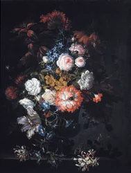 Stilleben med blomster