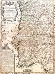 Kort over kongeriget Portugal (gravering