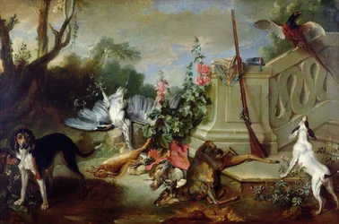 Tilbagekomsten fra jagten, 1732