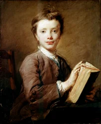 En dreng med en bog, c1740.