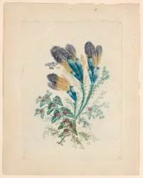 Fantastisk blomstermotiv fra "New Suite of Ideal Flower Notebooks"