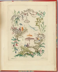 Ornamentalt design fra "Nouvelle suite de cahiers chinois a l