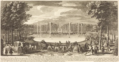 Udsigt over Bassin de Neptun i Versailles have
