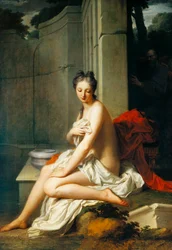 Susanna har bad, af Jean-Baptiste Santerre (1651-1717), olie på lærred, 200x145 cm