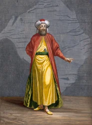 En inder, tavle 93 fra »Samling af hundrede tryk, der forestiller de forskellige nationer i Levanten« af Charles de Ferriol, graveret af Gérard Scotin (1671-1716), 1707-08
