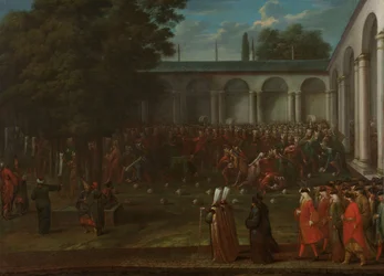 Cornelis Calkoen på vej til audiens hos sultan Ahmed III, ca.1727-30