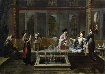 La conversation - The Conversation af Vanmour (Van Mour), Jean-Baptiste